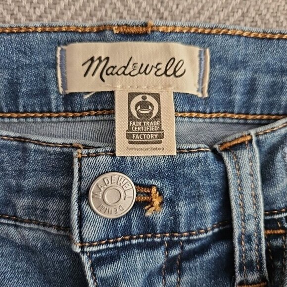 Madewell Jeans Women's Size 25P 26x25 Roadtripper Blue Medium Wash Style NG758 - Picture 9 of 16
